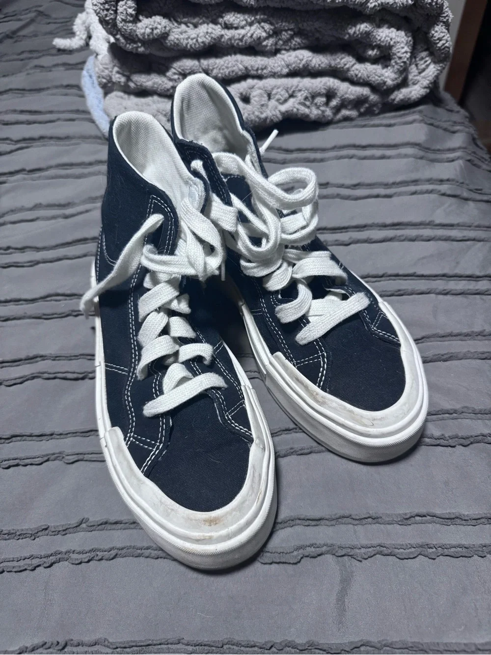 Converse Black and White High-Top Sneakers